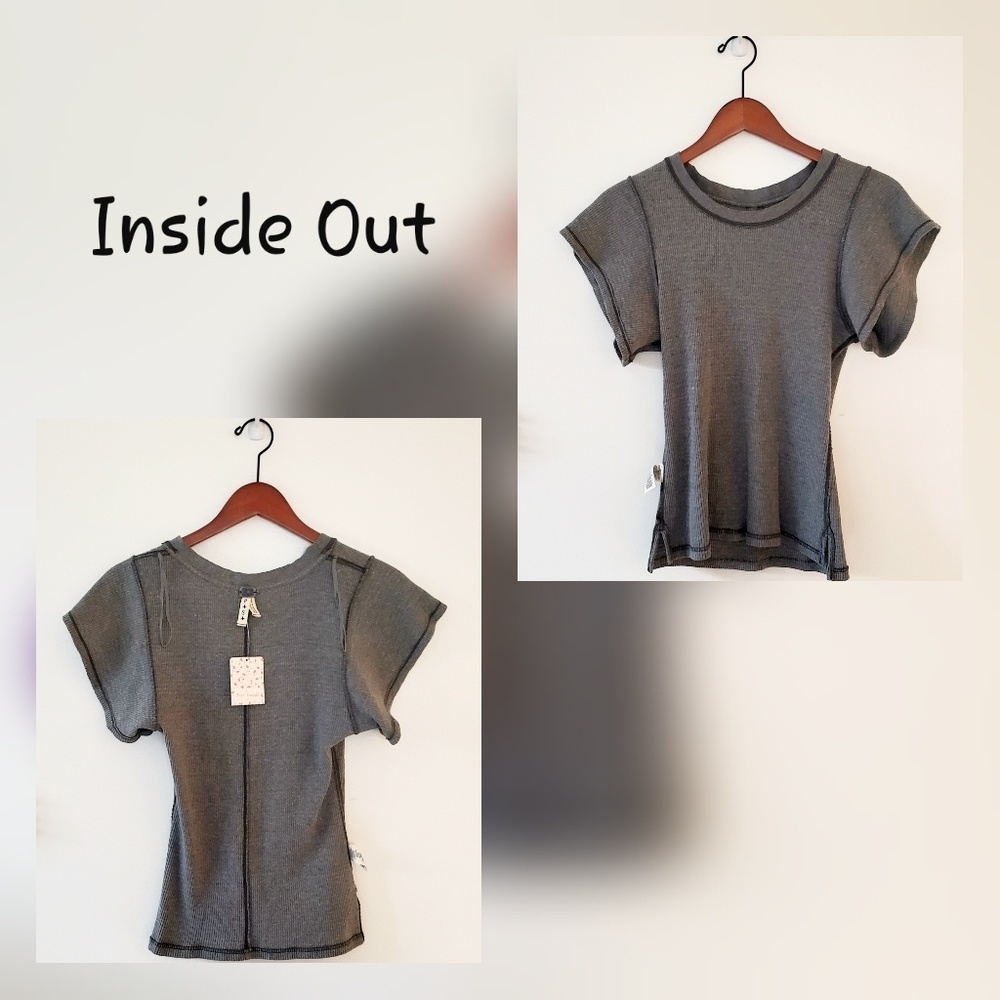 Free People We The Free Flutter Sleeve Tee NWT - Picture 5 of 7